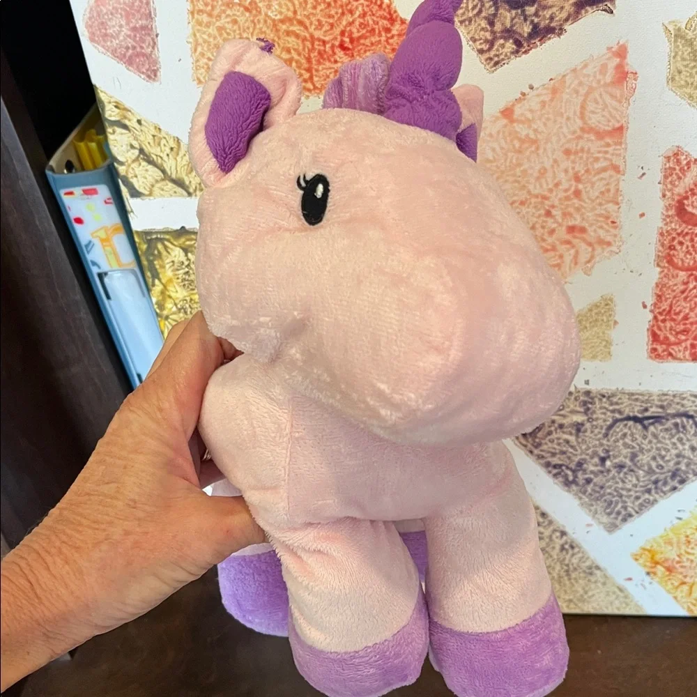 Plush Pink and Purple Unicorn Toy